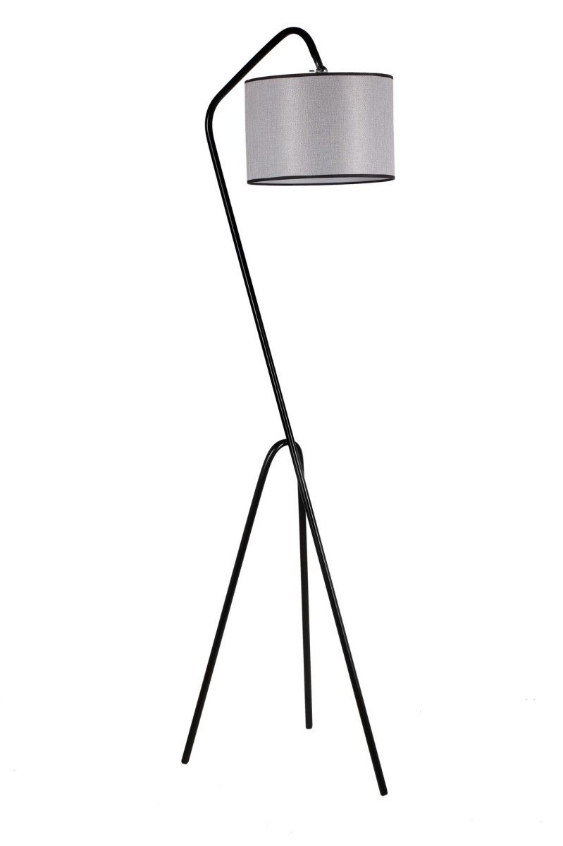 Stojacia lampa Pramit II 165 cm čierna/sivá