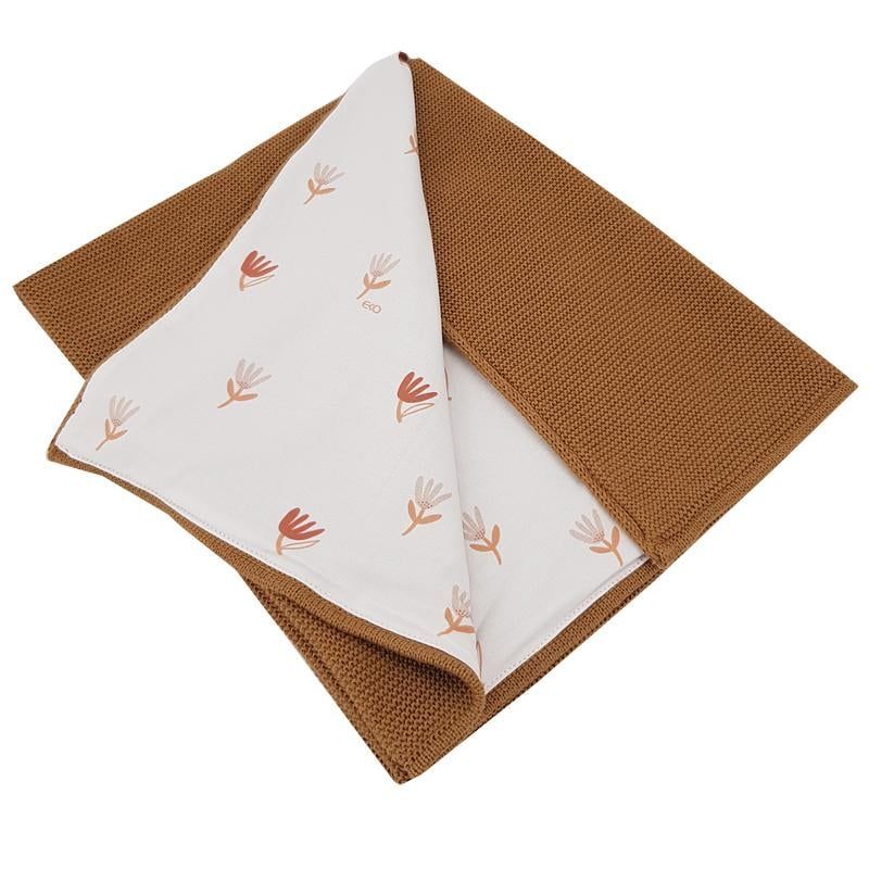 EKO Deka pletená podšitá bavlnou Carmel Beige Meadow 100x80cm PLE-86-CARMEL-BEIGE-MEADOW