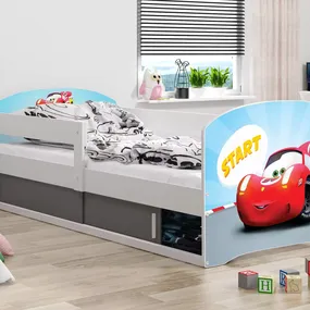 Posteľ LUKI 160x80cm - Biela - AUTO START