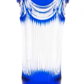 Krištáľová váza Diadem, farba modrá, výška 280 mm