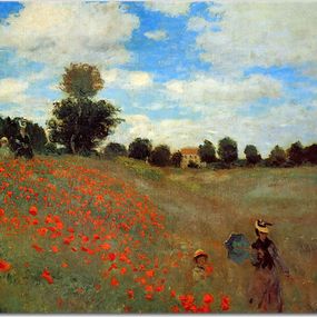 Wild Poppies, near Argenteuil Obraz Claude Monet - zs17757
