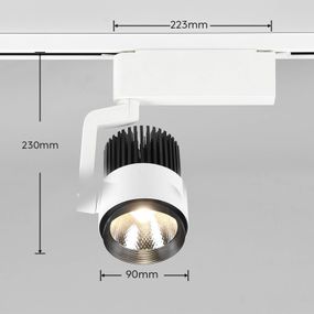 Trio Lighting LED bodové svetlá Radiator DUOline CCT biela matná, Obývacia izba / jedáleň, kov, 15W, P: 22.3 cm, L: 9 cm, K: 23cm