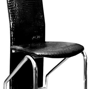 FALCO Jedálenská stolička F-131 čierna lesk
