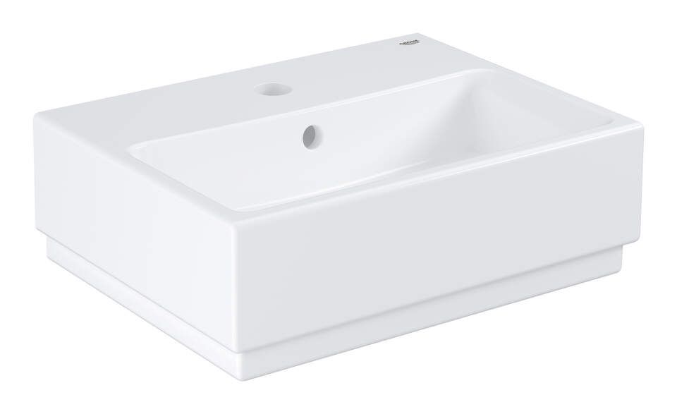 Grohe Cube Ceramic - Umývadlo s prepadom, 455 mm x 350 mm, PureGuard, alpská biela 3948300H
