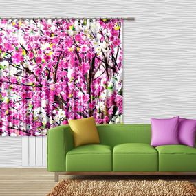 FCS XL 4806 AG Design textilný foto záves delený obrazový Flowers - Kvety FCSXL 4806, veľkosť 180 x 160 cm