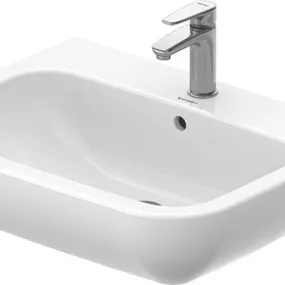 Duravit D-Code - Umývadlo 650x500 mm, s prepadom, biela 23106500002