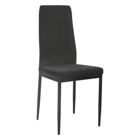 Kondela Jedálenská stolička, tmavosivá/čierna, ENRA 69328