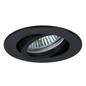BRUMBERG 0063 bodové svetlá, okrúhle, čierna, Chodba, hliník, GU5.3 / MR16, 50W, K: 0.3cm