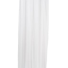 Biely bavlnený voál / záclona na zaväzovanie - 140 * 290cm