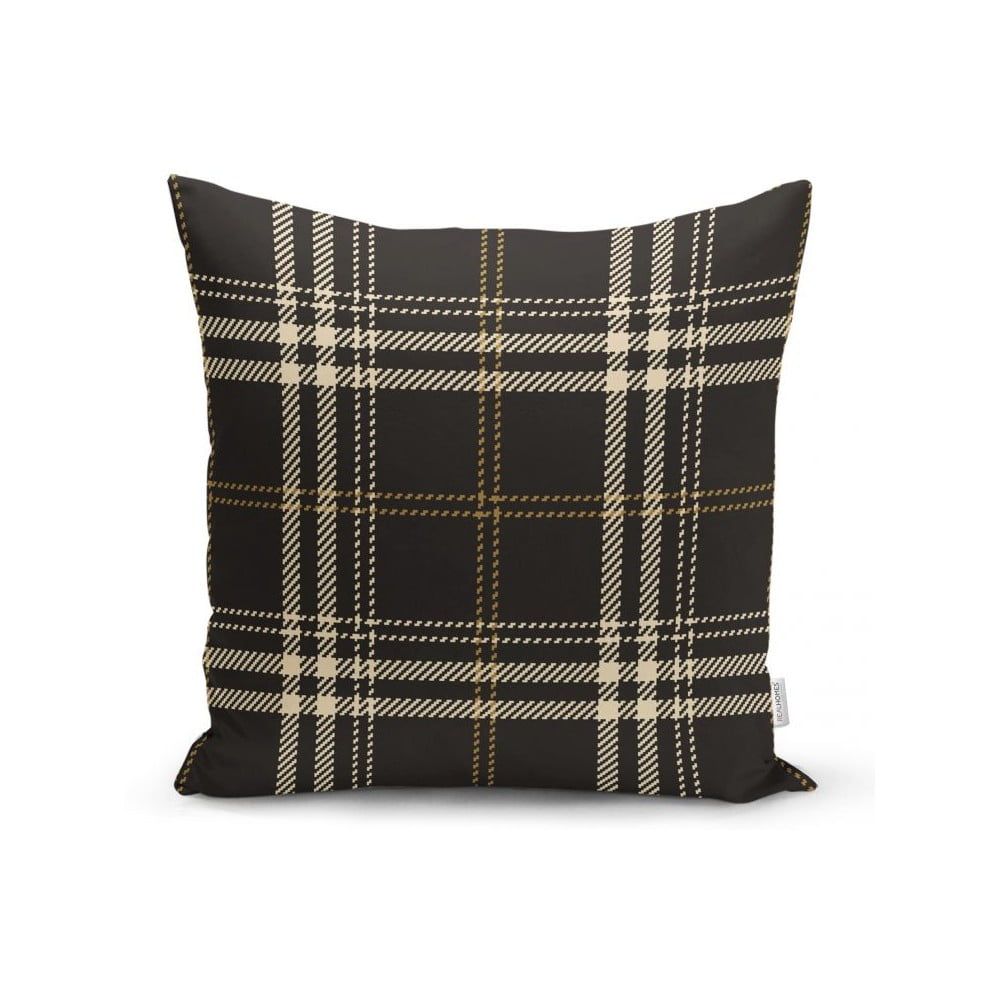 Čierno-béžová dekoratívna obliečka na vankúš Minimalist Cushion Covers Flannel, 45 x 45 cm