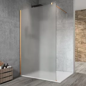 GELCO - VARIO GOLD MATT jednodielna sprchová zástena na inštaláciu k stene, matné sklo, 900 mm GX1490-01