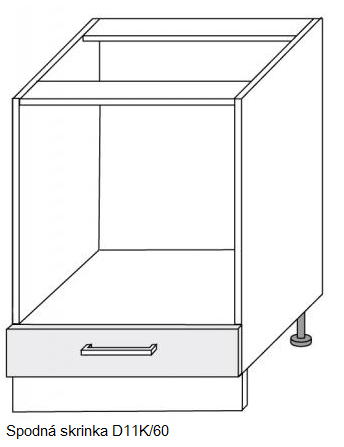 ArtExt Kuchynská linka Quantum Kuchyňa: Spodná skrinka D11K/60 / (ŠxVxH) 60 x 82 x 50 cm