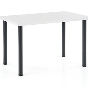 Halmar MODEX 2 120 stôl farba doska - biela, nohy - čierne