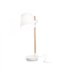 Ideal Lux 282091 stolné svietidlo Axel tl1 1x60W | E27 - káblový spínač, biela