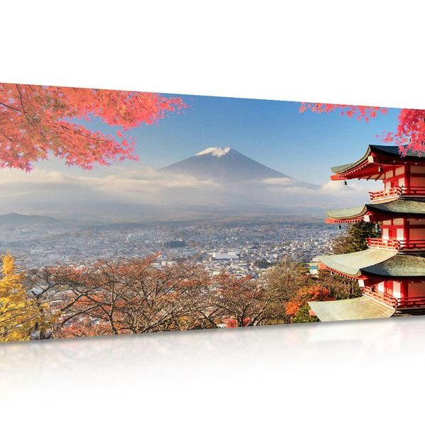 Obraz jeseň v Japonsku - 120x60