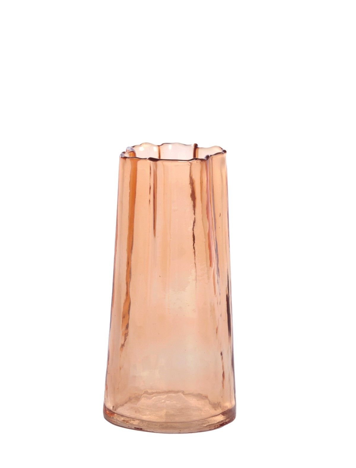 Sklenená váza MURADA, light brown, 20 cm