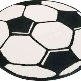 Hanse Home Collection koberce Kusový koberec Prime Pile Fussball 100015 - 100x100 (priemer) kruh cm