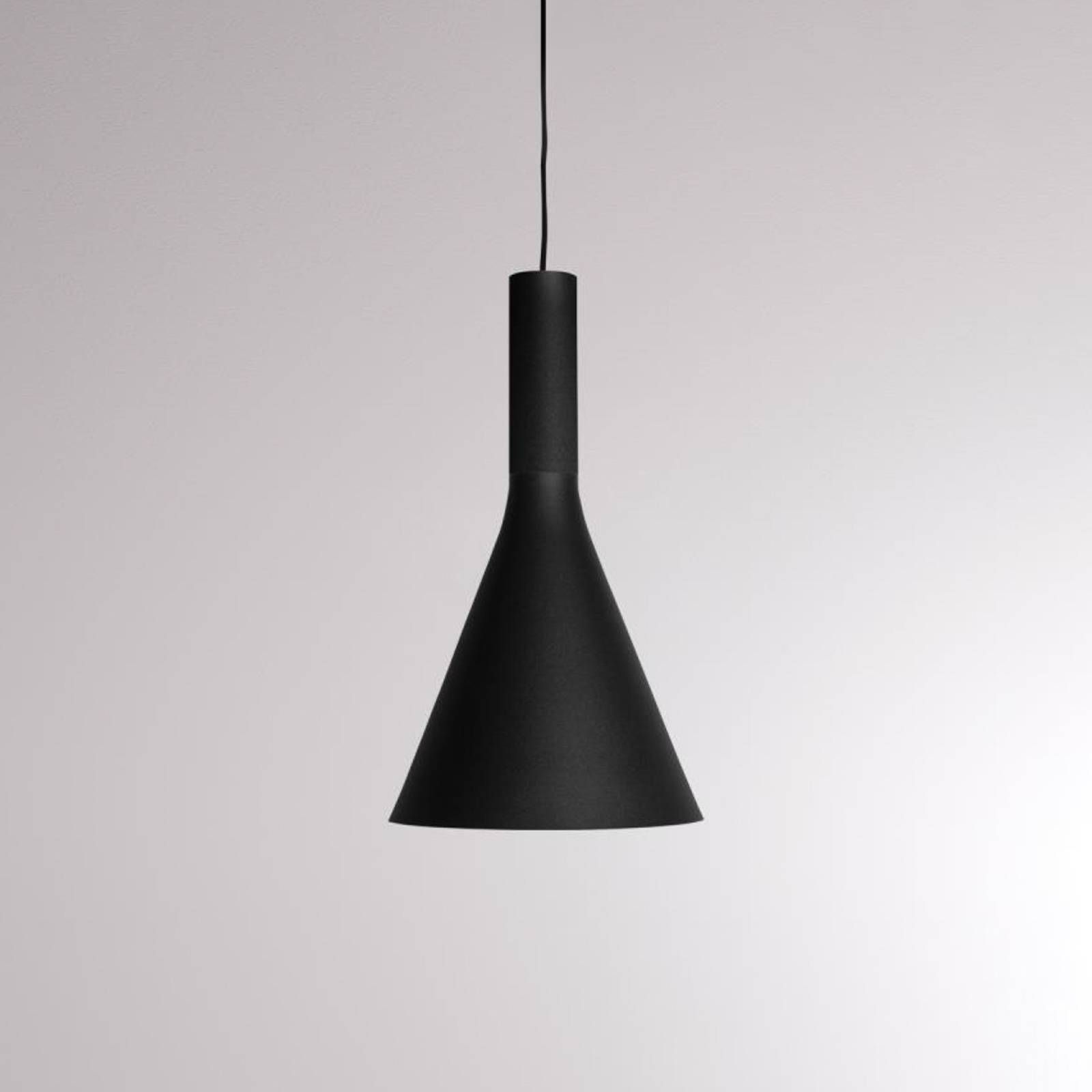 Molto Luce Lora Shade 1 závesné LED svietidlo 2 700 K čierna, Obývacia izba / jedáleň, hliník, plastový úplet, 10W, K: 18cm
