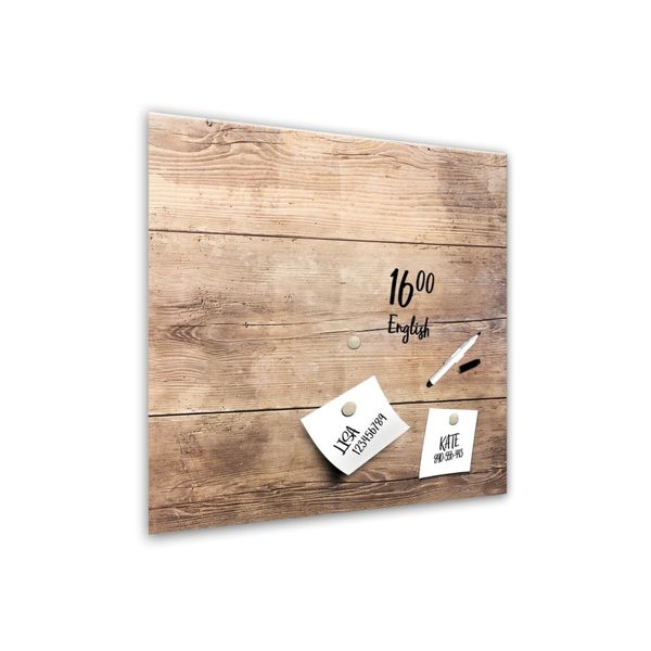 Magnetická tabuľa Styler Wood, 30 × 30 cm