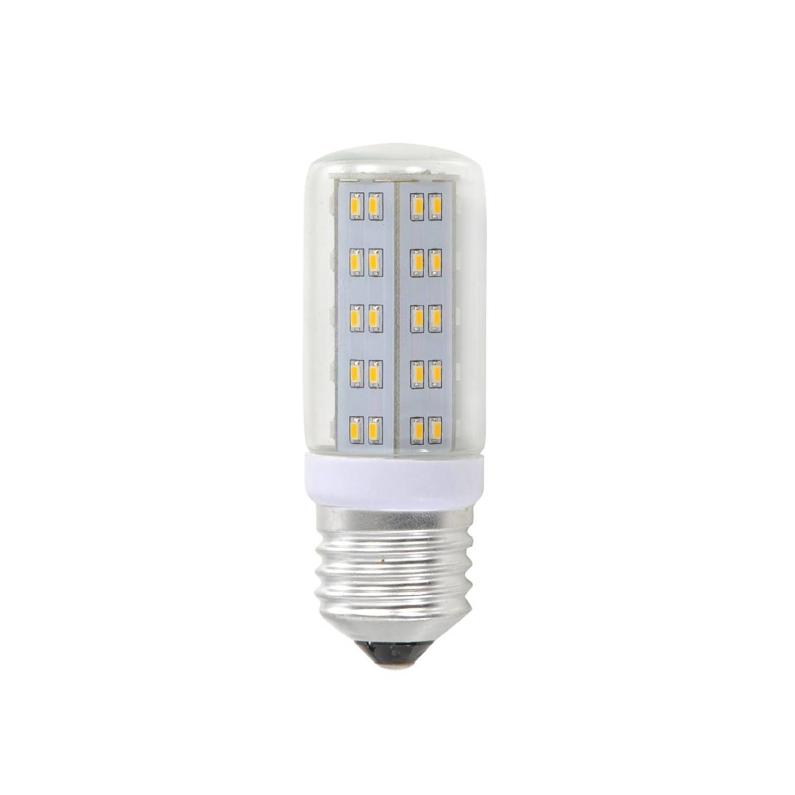Leuchten Direkt E27 4W LED žiarovka tvar trubice číra 69 diód, E27, 4W, Energialuokka: F, P: 8.8 cm