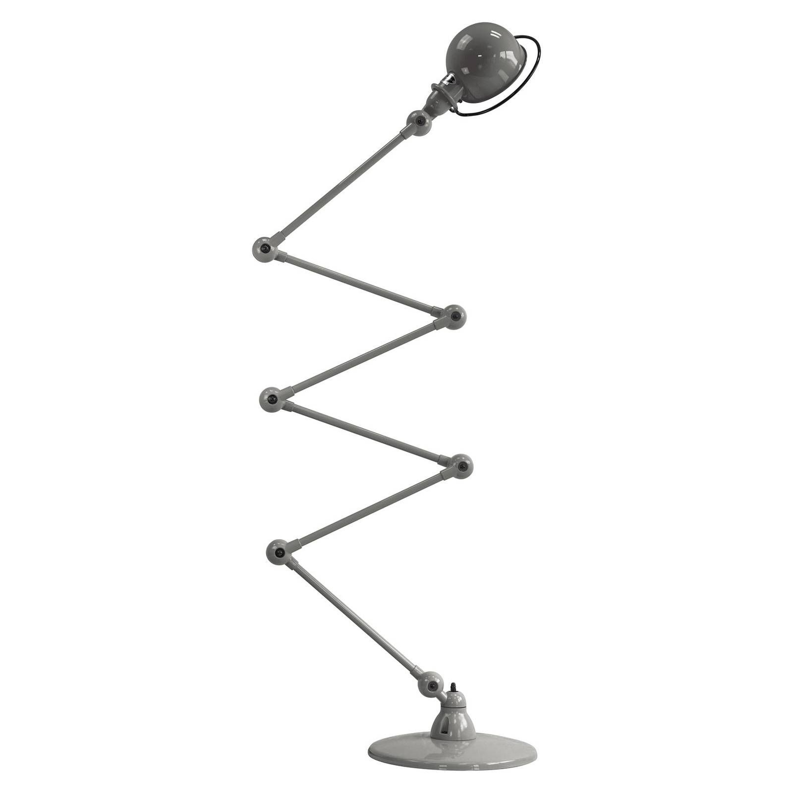 Jieldé Loft D9406 stojaca lampa 6x40 cm, sivá, Obývacia izba / jedáleň, hliník, oceľ, E27, 60W, K: 240cm