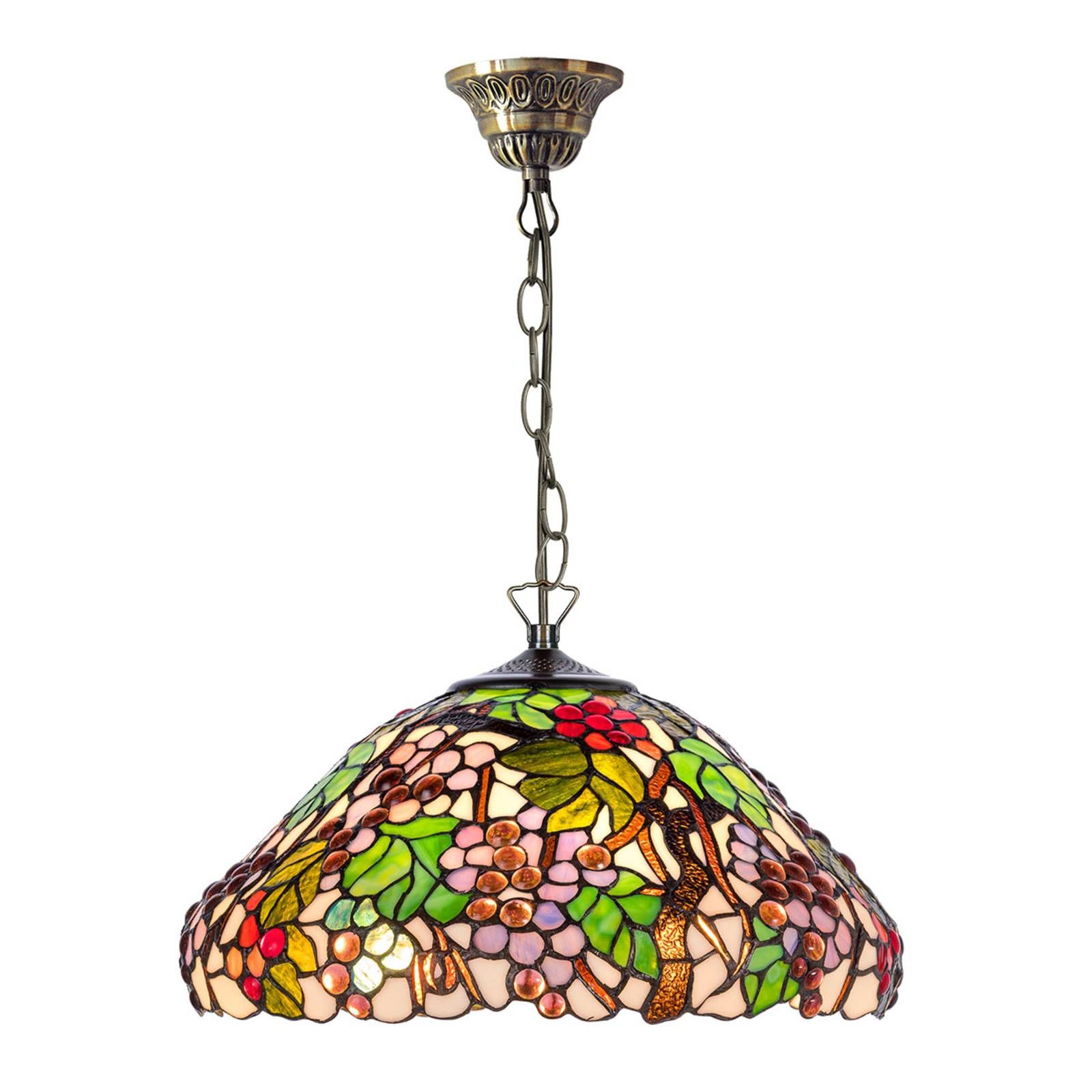 Artistar Závesná lampa KT9810+C2 v štýle Tiffany, Obývacia izba / jedáleň, kov, sklo, E27, 60W