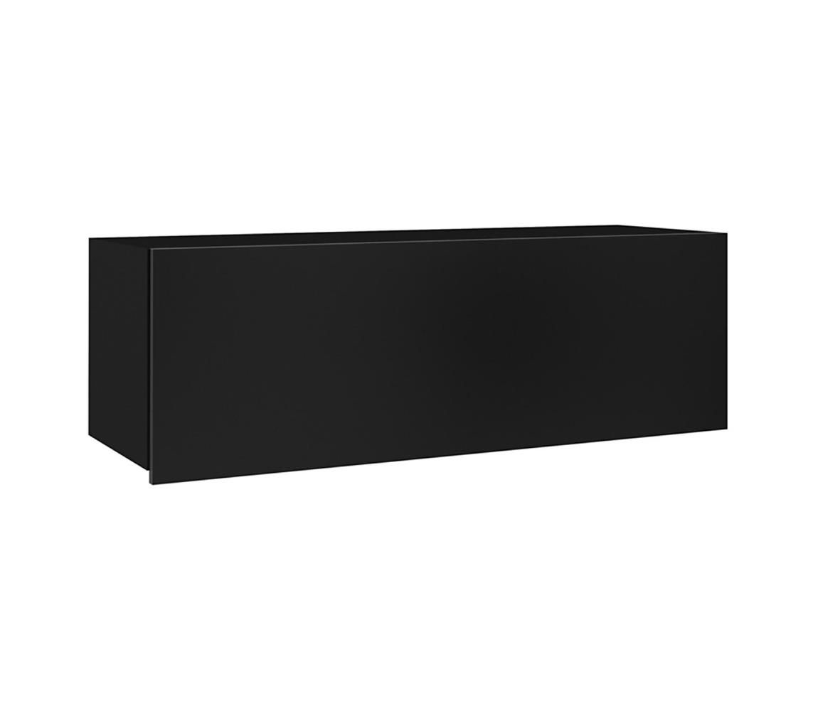 Nástenná skrinka PAVO 35x105 cm čierna