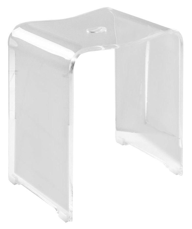 RIDDER - TRENDY kúpeľňová stolička 40x48x27,5cm, číra A211100