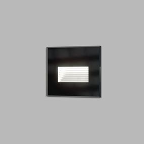 LED2 2390753 WALK II zápustné orientačné svietidlo LED 81x105mm 5W/300lm 3000-4000-6000K IP66 čierna