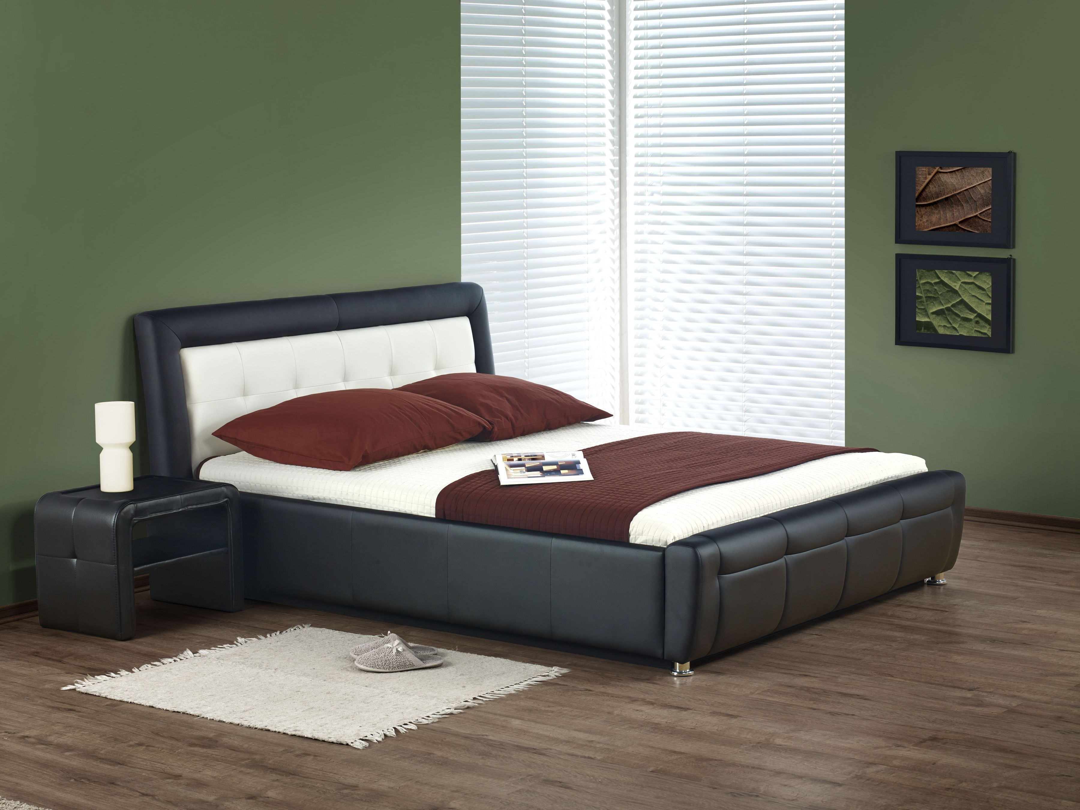 Manželská posteľ 160 cm SAMANTA P (s roštom a úložným priestorom)
