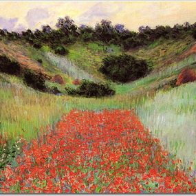 Poppy Field in a Hollow near Giverny Obraz Claude Monet - zs17782