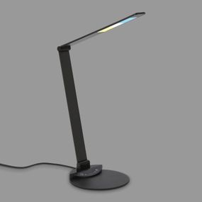 Briloner Stolová LED lampa Haiti touchdim CCT čierna, Pracovňa / Kancelária, kov, plast, 6.5W, K: 83cm