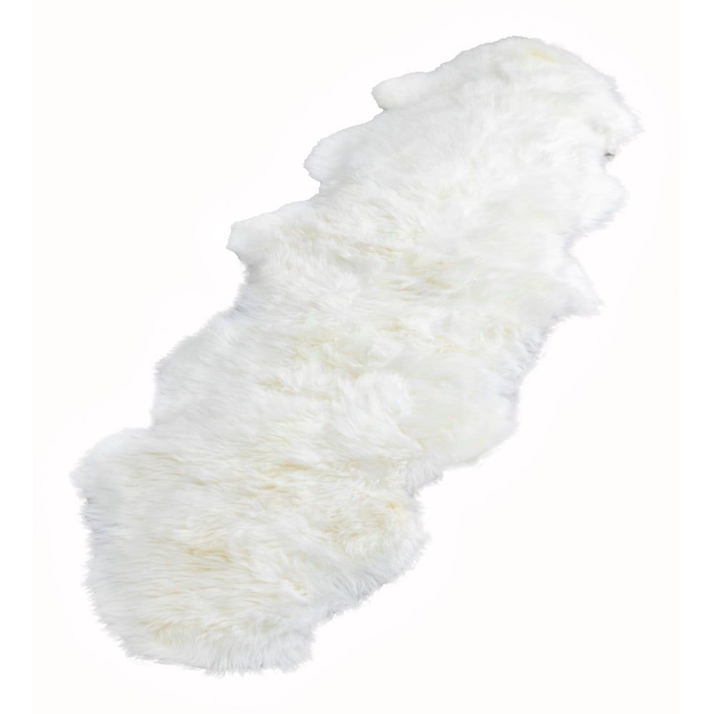 Biela ovčia kožušina Native Natural Double, 60 x 240 cm