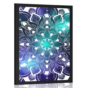 Plagát moderná Mandala s orientálnym vzorom - 40x60 white