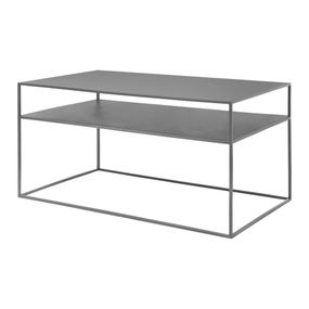 Tmavosivý kovový konferenčný stolík 50x90 cm Fera – Blomus