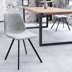 Dizajnová stolička Rotterdam Retro / svetlo sivá