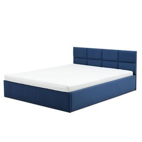 Čalúnená posteľ MONOS s penovým matracom rozmer 140x200 cm Granátová