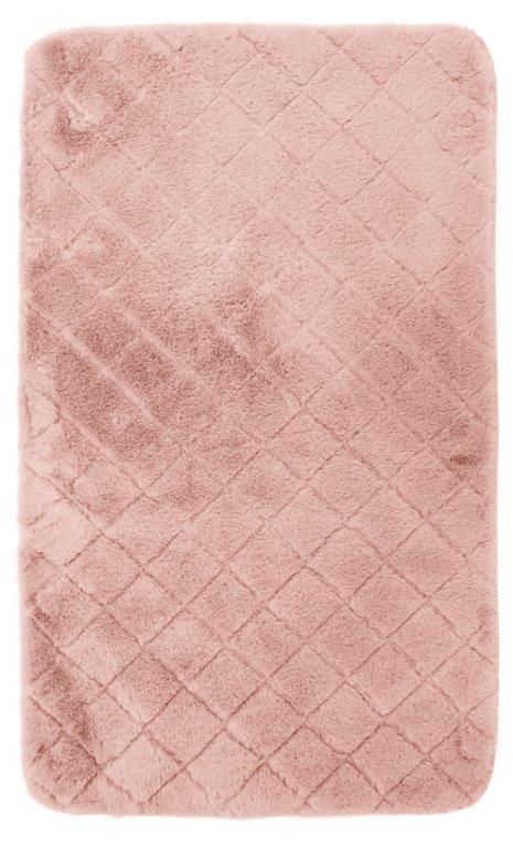 Kúpeľňová plyšová predložka OSLO 50x75 cm - svetlo ružová