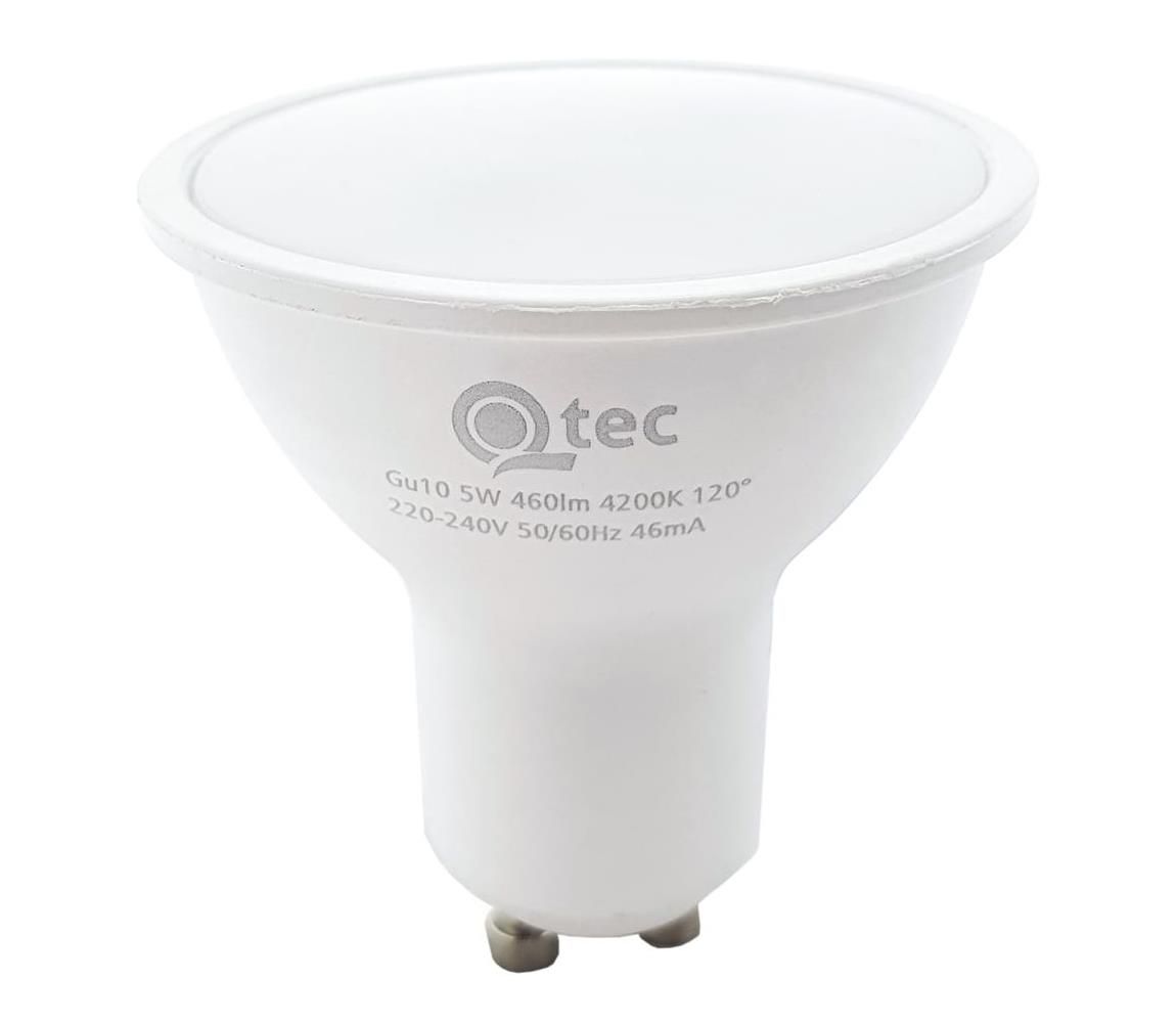 LED Žiarovka Qtec GU10/5W/230V 4200K