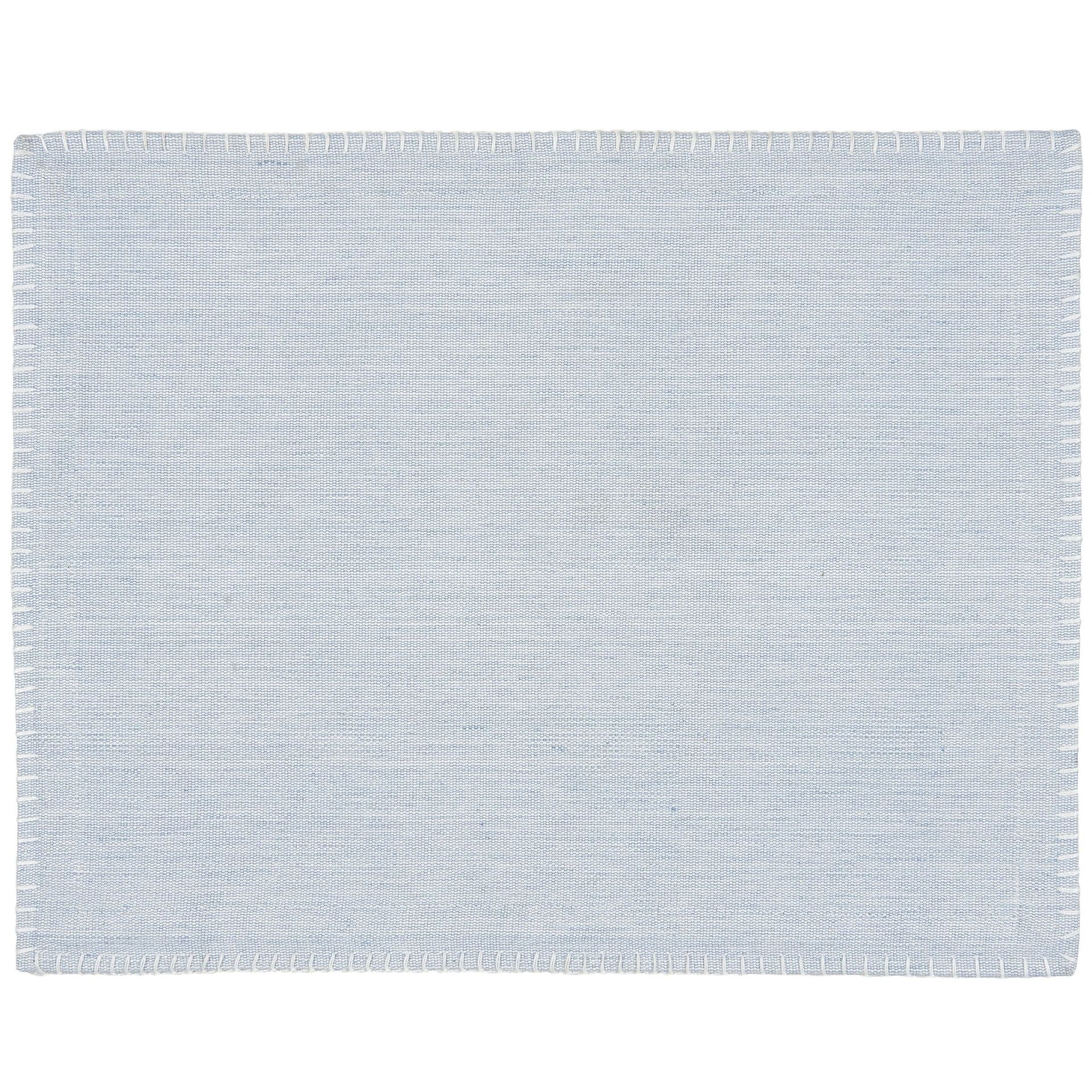 IB LAURSEN Bavlnené prestieranie Dusty Blue/ White