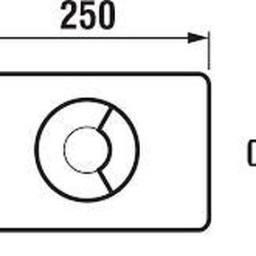 Jika Modul - Ovládacie tlačidlo PL9, Dual Flush, matný chróm H8936760070001