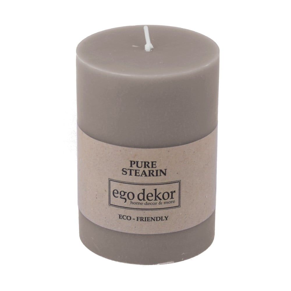 Béžovo-hnedá sviečka Eco candles by Ego dekor Friendly, doba horenia 37 h