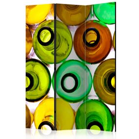 Artgeist Paraván - bottles (background) [Room Dividers]