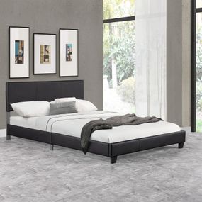 Germany24 - Čalúnená posteľ Bolonia 160 x 200 – čierna