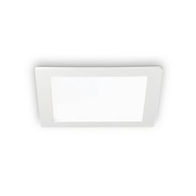 Ideallux Stropné LED svetlo Groove square 11, 8x11, 8 cm, Obývacia izba / jedáleň, hliník, plast, 10W, Energialuokka: F, P: 11.8 cm, L: 11.8 cm