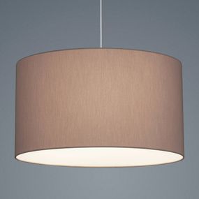 Helestra Certo závesná lampa valec 1-pl. mocca, Obývacia izba / jedáleň, chinc, kov, E27, 100W, K: 25cm