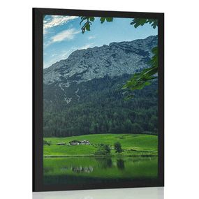 Plagát život v horách - 20x30 black