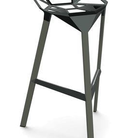 MAGIS - Barová stolička STOOL_ONE nízka - sivozelená