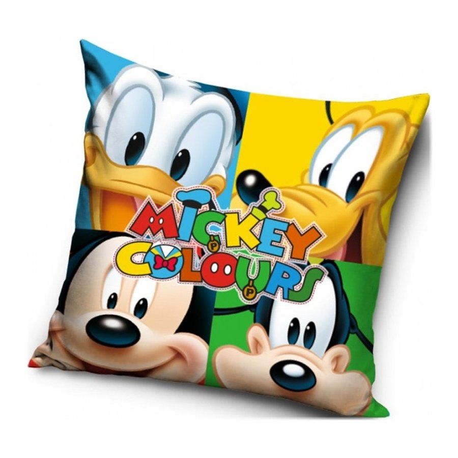 Carbotex · Povlak na vankúš Mickey Mouse Colours - motív Disney Gang - 40 x 40 cm