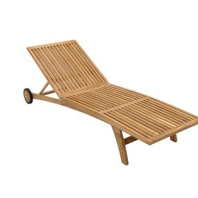 DEOKORK Záhradné lehátko teak ELEGANCE